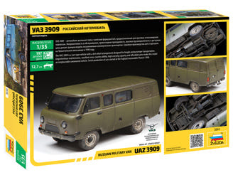 Zvezda 1:35 UAZ 3909 Russian Military Van - Z3644