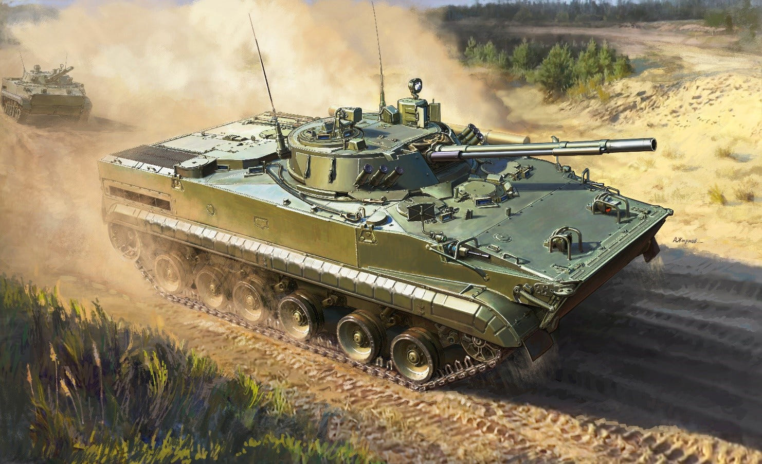 Zvezda 1:35 BMP Russian Armoured Tracked Vehicle - Z3649