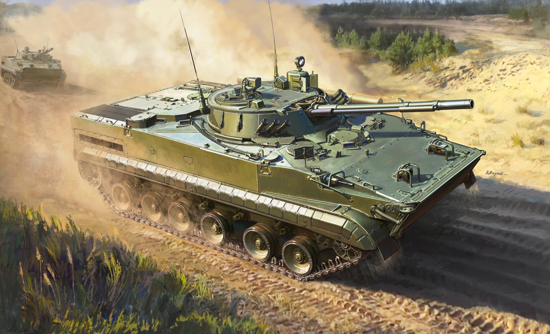 Zvezda 1:35 BMP Russian Armoured Tracked Vehicle - Z3649