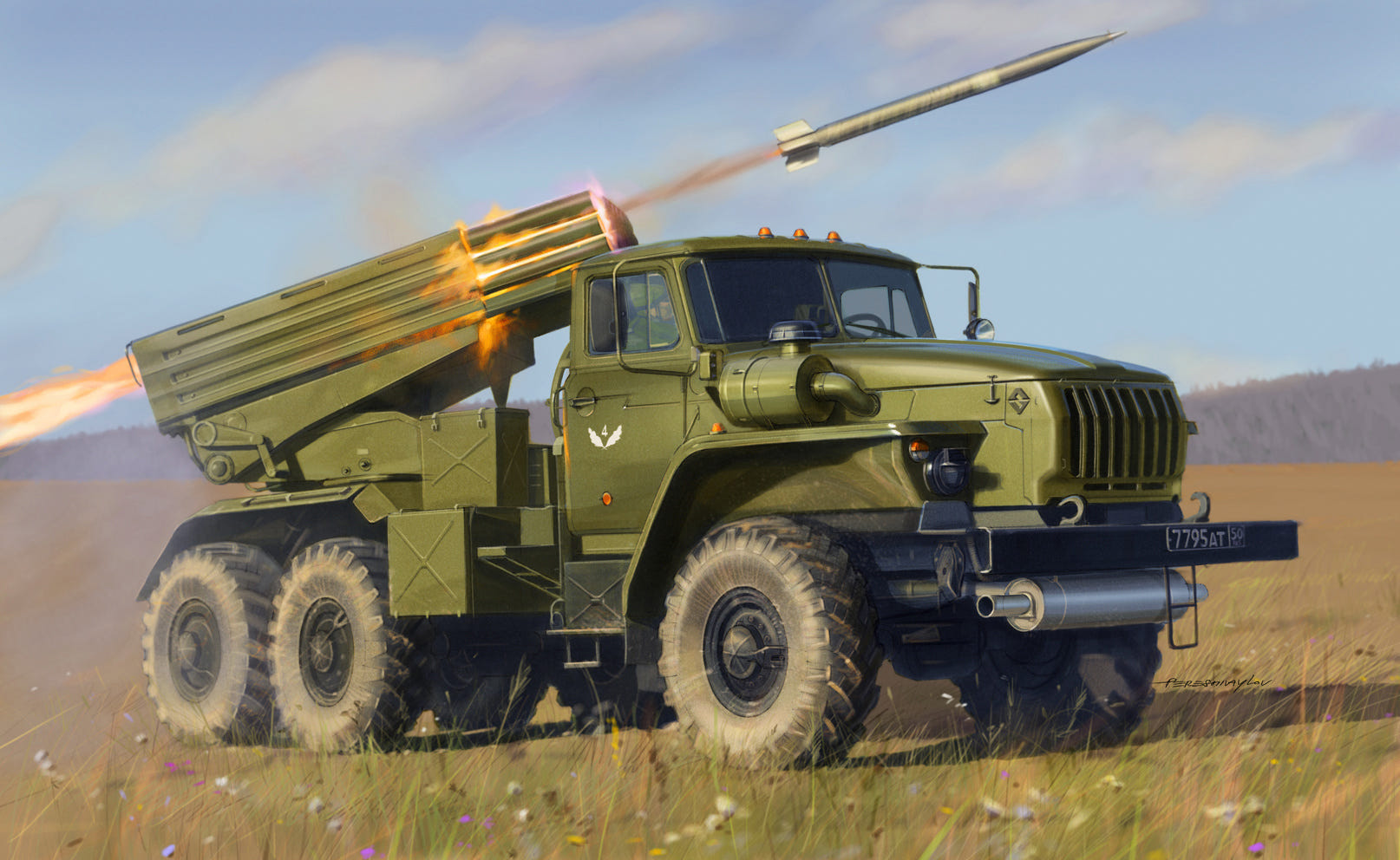 Zvezda 1:35 BM-21 Grad Rocket Launcher - Z3655