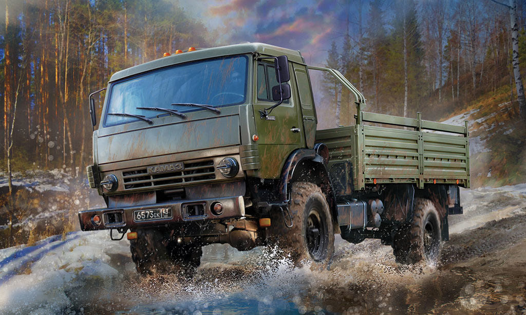 Zvezda 1:35 Russian 2 Axle Military Truck K-4326 - Z3692