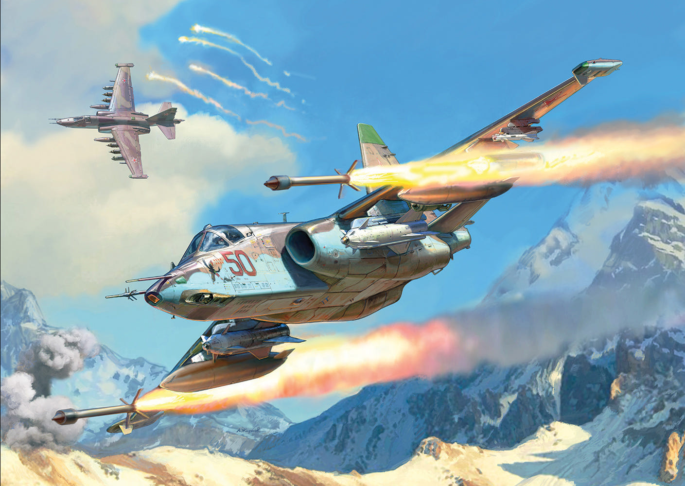 Zvezda 1:48 SU-25 "Frogfoot" - Z4807