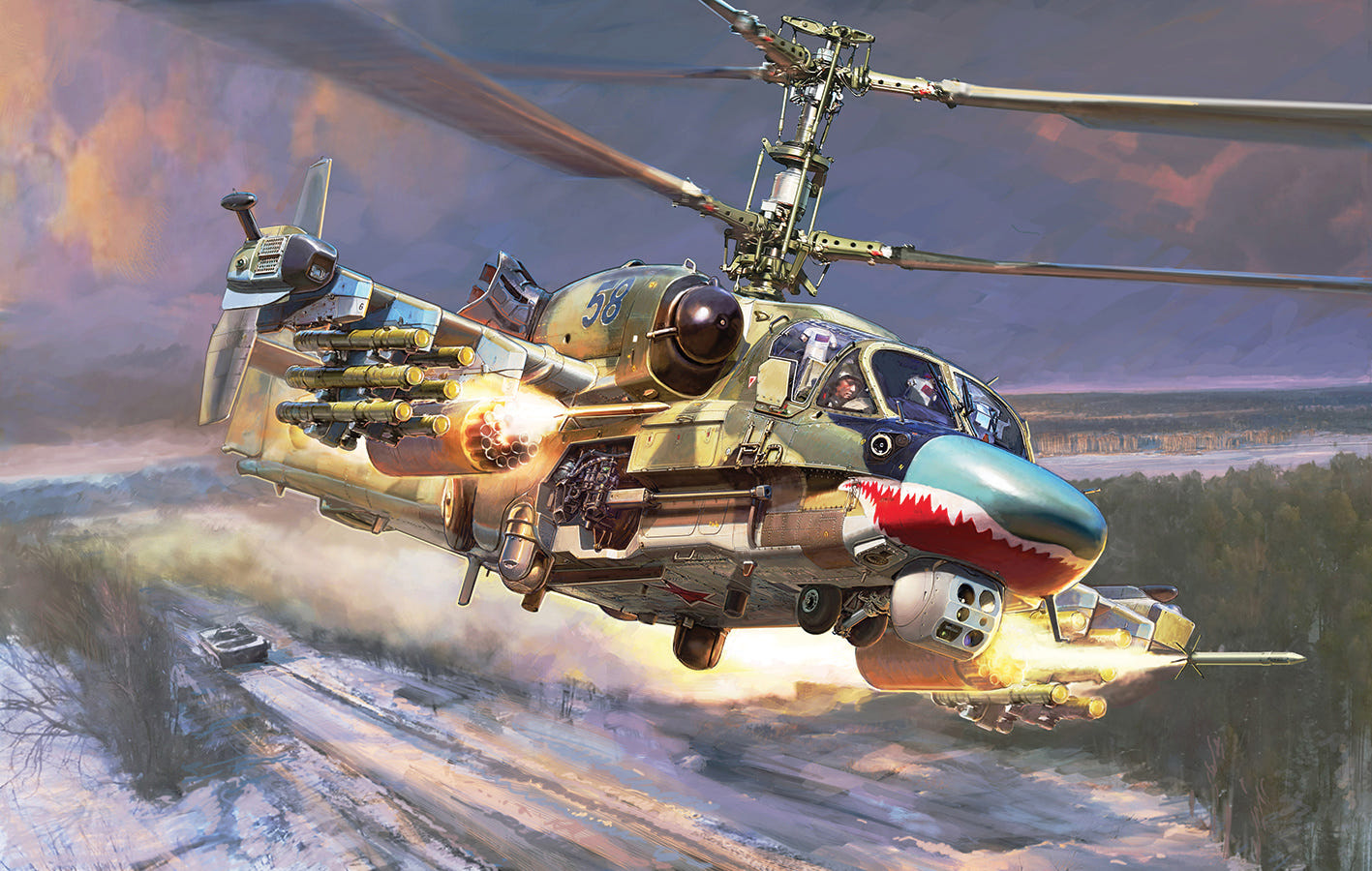 Zvezda 1:48 Ka-52 - Z4830