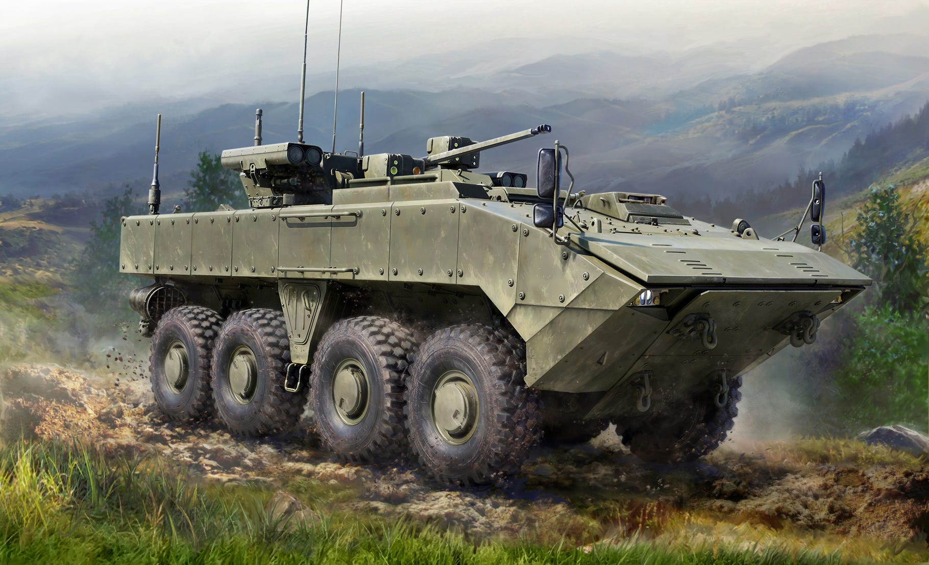 Zvezda 1:72 BMP "Bumerang" 8x8 APC - Z5040