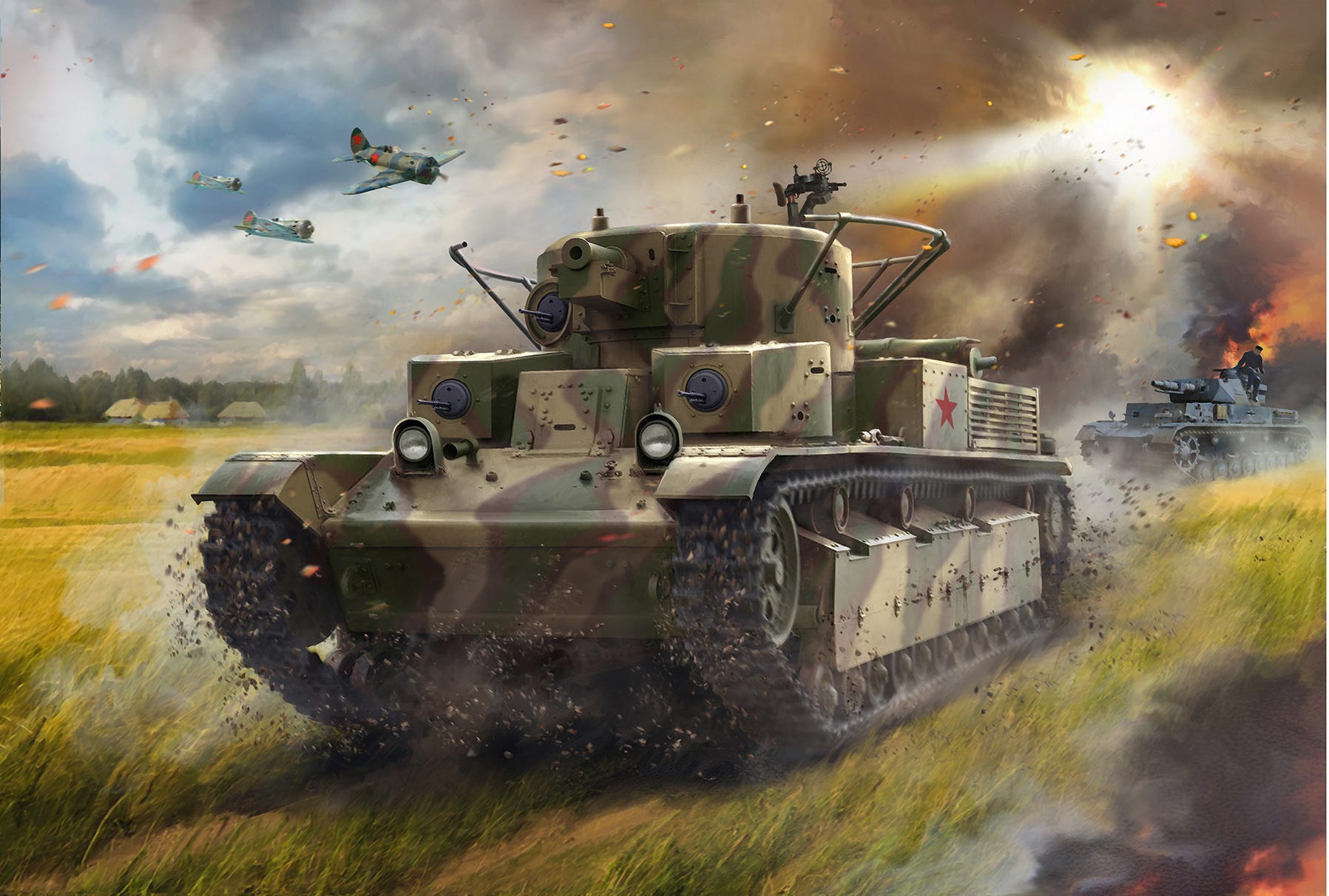 Zvezda 1:72 T-28 Soviet Tank - Z5064