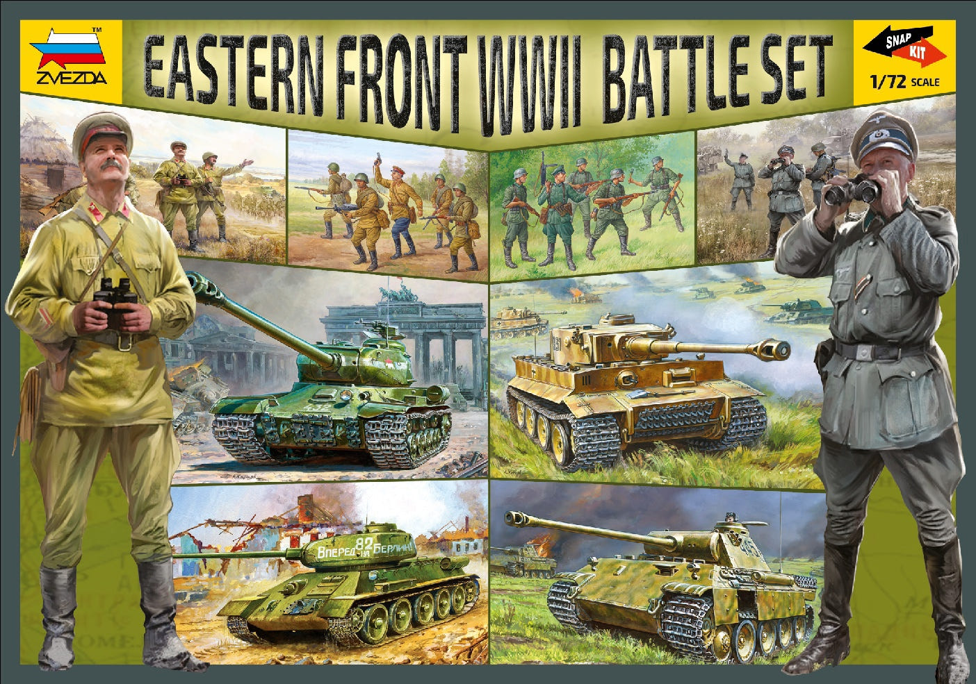 Zvezda 1:72 Eastern Front WWII Battle Set - Z5203