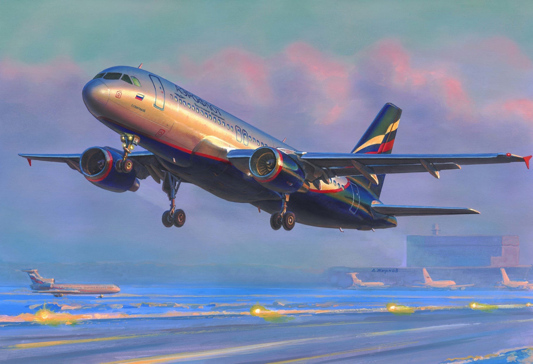 Zvezda 1:144 Airbus A-320 CEO - Z7003