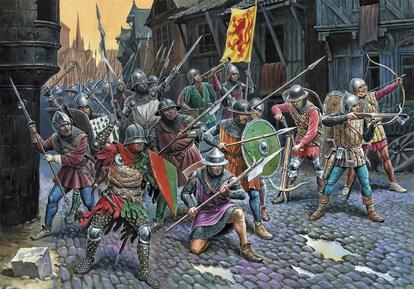 Zvezda 1:72 French Inf. 100 Years War - Z8053