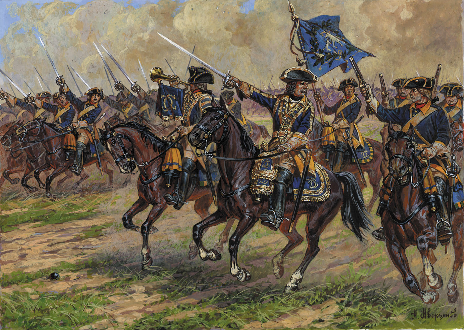 Zvezda 1:72 Swedish Cavalry RR - Z8057