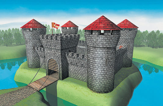 Zvezda 1:72 Medieval Stone Fortress RR - Z8510