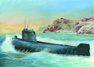 Zvezda 1:350 K-19 Soviet Nuclear Submarine "Hotel" Class - Z9025