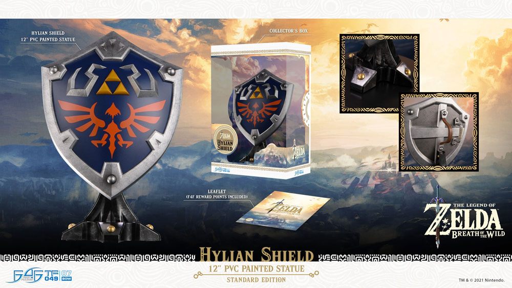 Zelda Breath of the Wild Statue Hylian Shield Standard Edition 29cm - Loaded Dice