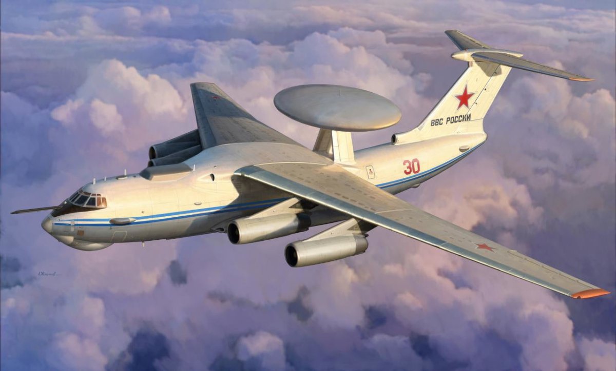 Zvezda 1:144 A-50 Mainstay Early Warning Recon Aircraft - Z7024