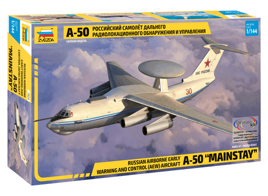 Zvezda 1:144 A-50 Mainstay Early Warning Recon Aircraft - Z7024