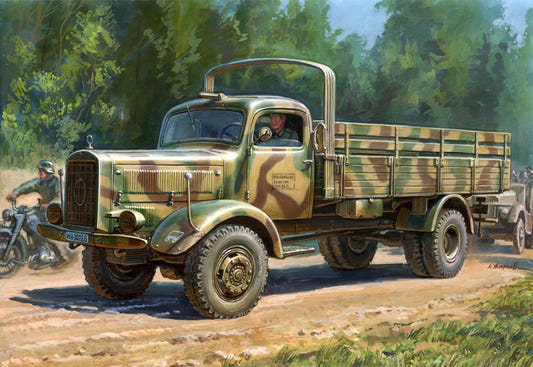Zvezda 1:35 German Heavy 4WD Cargo Truck L-4500S WWII - Z3596