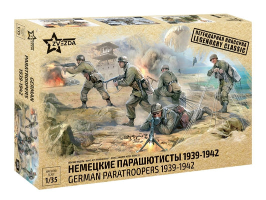 Zvezda 1:35 German Paratroopers 1939-1942 - Z3628