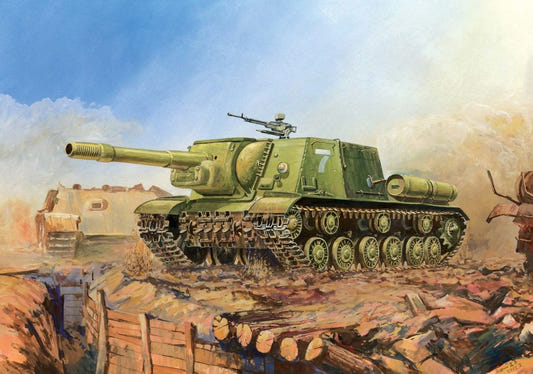 Zvezda 1:35 ISU-152 Soviet Self-propelled Gun - Z3532