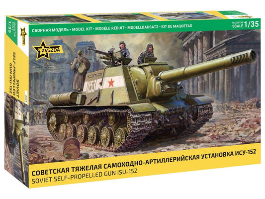 Zvezda 1:35 Soviet Self-Propelled Gun ISU-152 - Z3721
