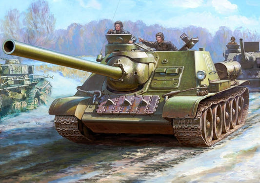 Zvezda 1:35 Soviet S.P.Gun SU-100 - Z3688