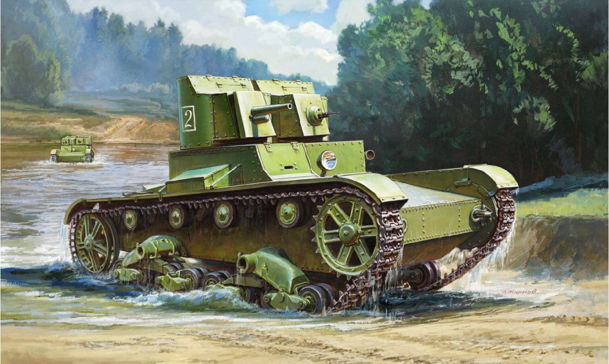 Zvezda 1:35 Soviet Tank T-26 - Z3542