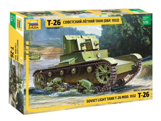 Zvezda 1:35 Soviet Tank T-26 - Z3542