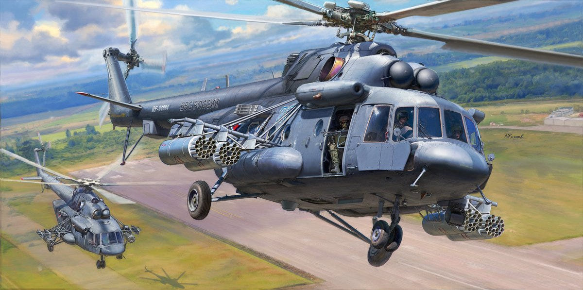 Zvezda 1/48 Mi-171Sh Russian Military Transport Helicopter – image 9
