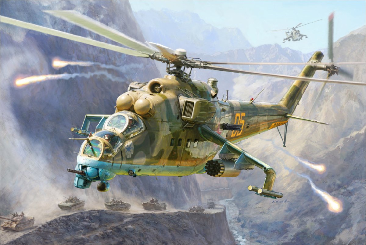 Zvezda 1:48 Mil-Mi 24 V/Vp - Z4823
