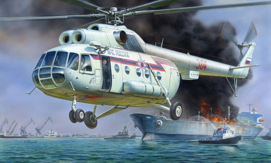 Zvezda 1:72 MIL MI-8 Rescue Helicopter RR - Z7254
