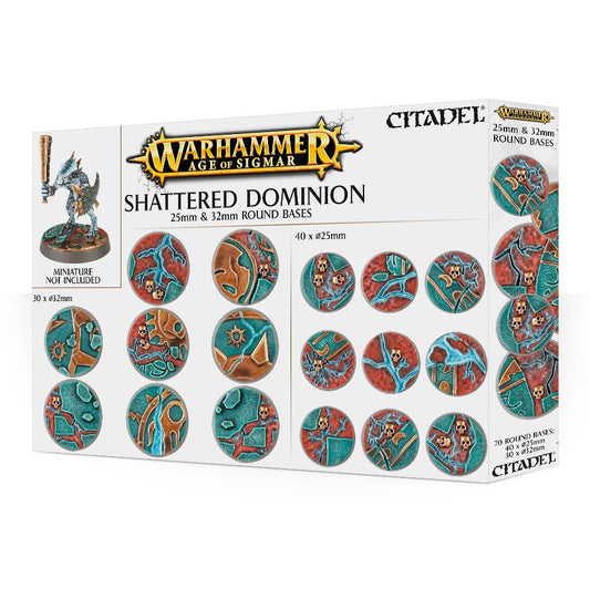 Age of Sigmar: Shattered Dominion 25mm & 32mm Round Bases - Loaded Dice