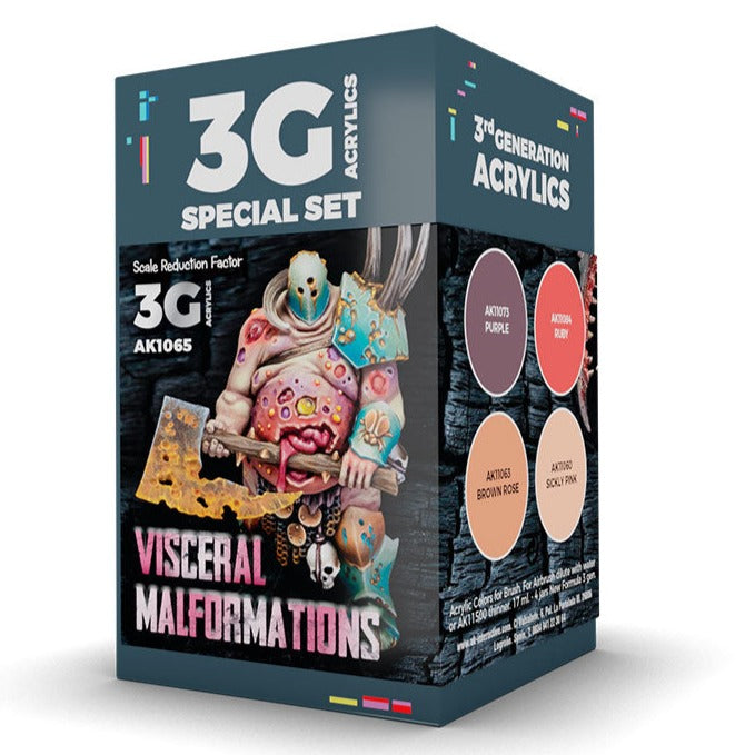 AK Interactive Wargame Color Set: Visceral Malformations (AK1065) - Loaded Dice