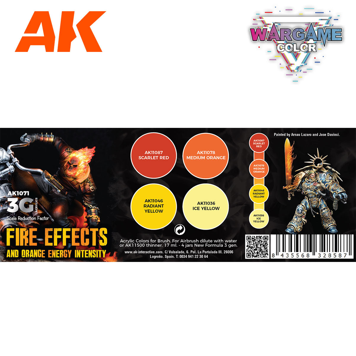 Wargame Color Set: Fire Effects - Loaded Dice