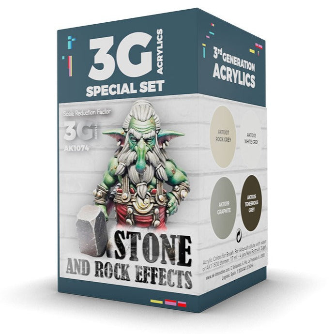 AK Interactive Wargame Color Set: Stone and Rock Effects (AK1074) - Loaded Dice
