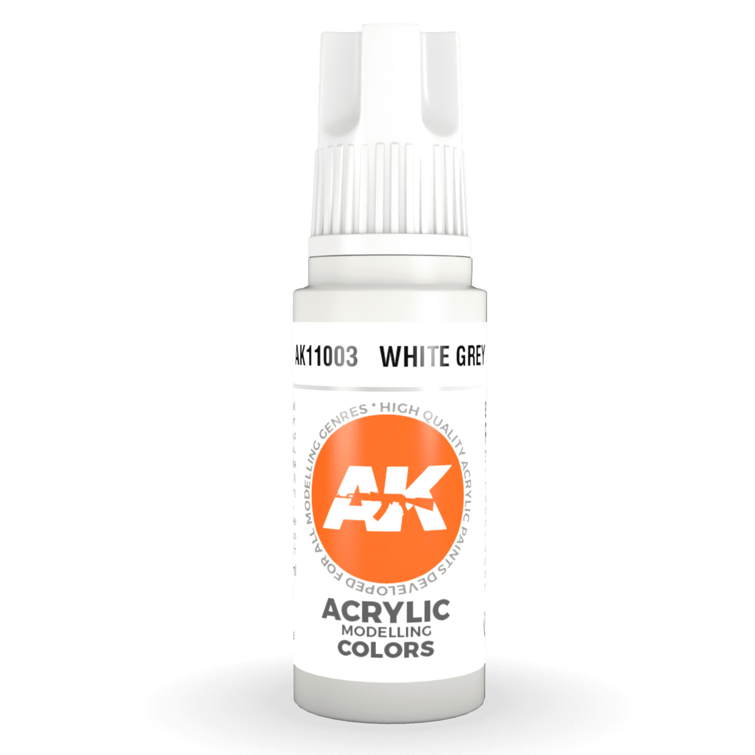AK Interactive 3rd Gen Acrylic - White Grey 17ml AK11003 - Loaded Dice