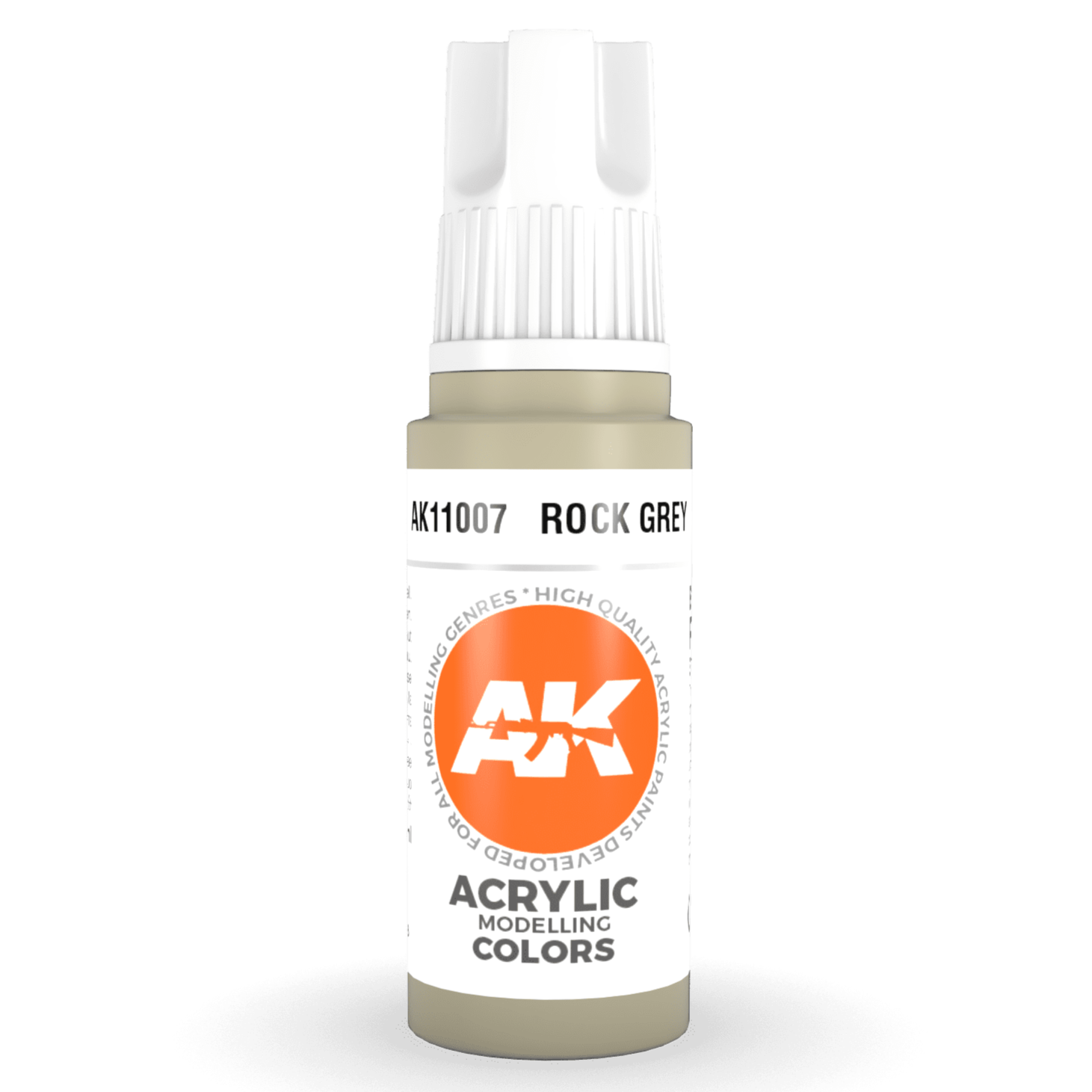AK Interactive 3rd Gen Acrylic - Rock Grey 17ml AK11007 - Loaded Dice