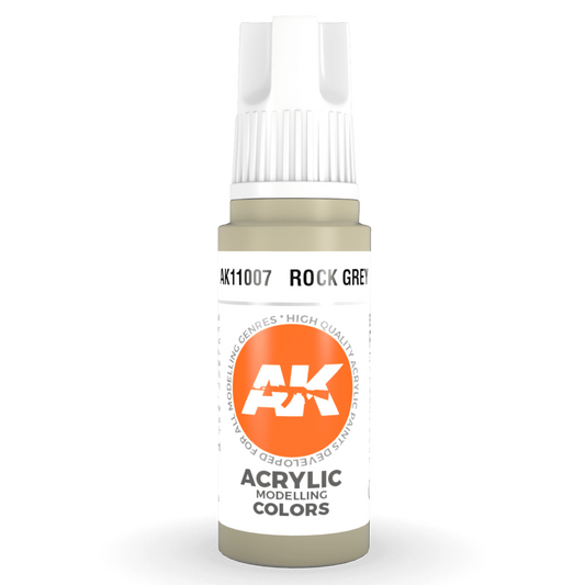 AK Interactive 3rd Gen Acrylic - Rock Grey 17ml AK11007 - Loaded Dice