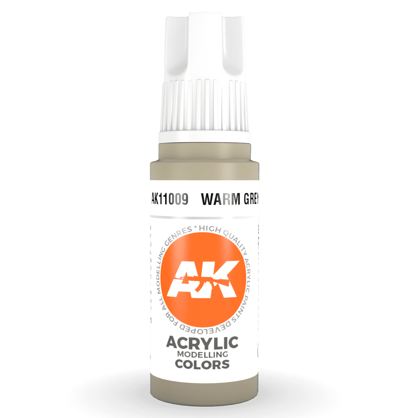 AK Interactive 3rd Gen Acrylic - Warm Grey 17ml AK11009 - Loaded Dice