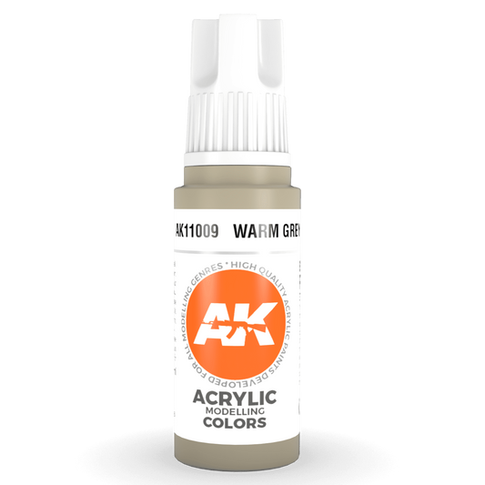 AK Interactive 3rd Gen Acrylic - Warm Grey 17ml AK11009 - Loaded Dice