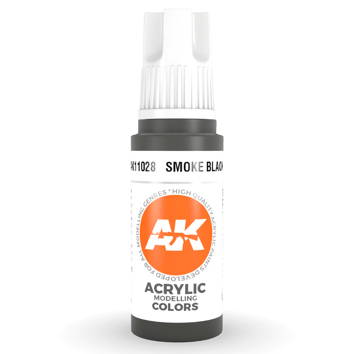 AK Interactive 3rd Gen Acrylic - Smoke Black 17ml AK11028 - Loaded Dice