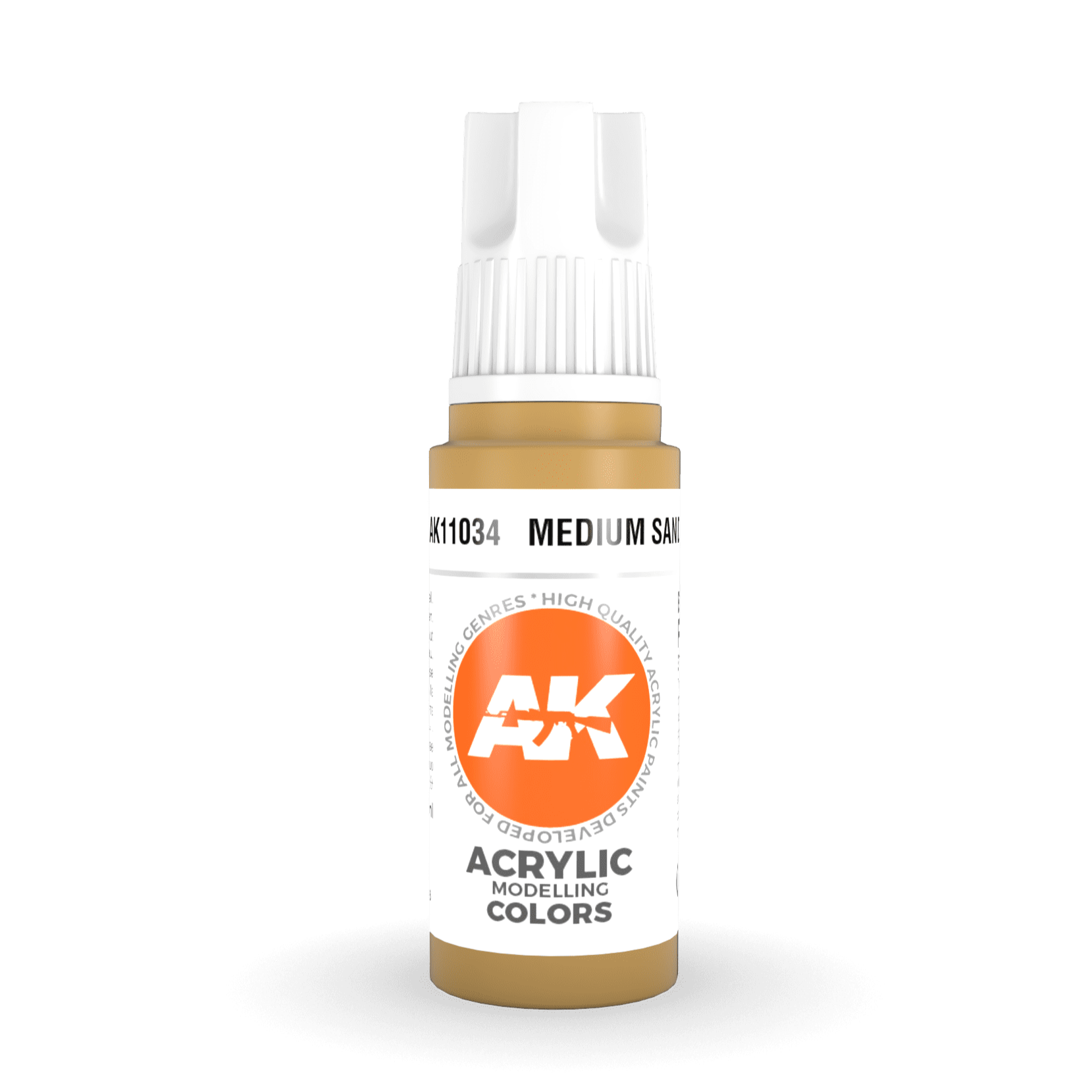 AK Interactive 3rd Gen Acrylic - Medium Sand 17ml AK11034 - Loaded Dice