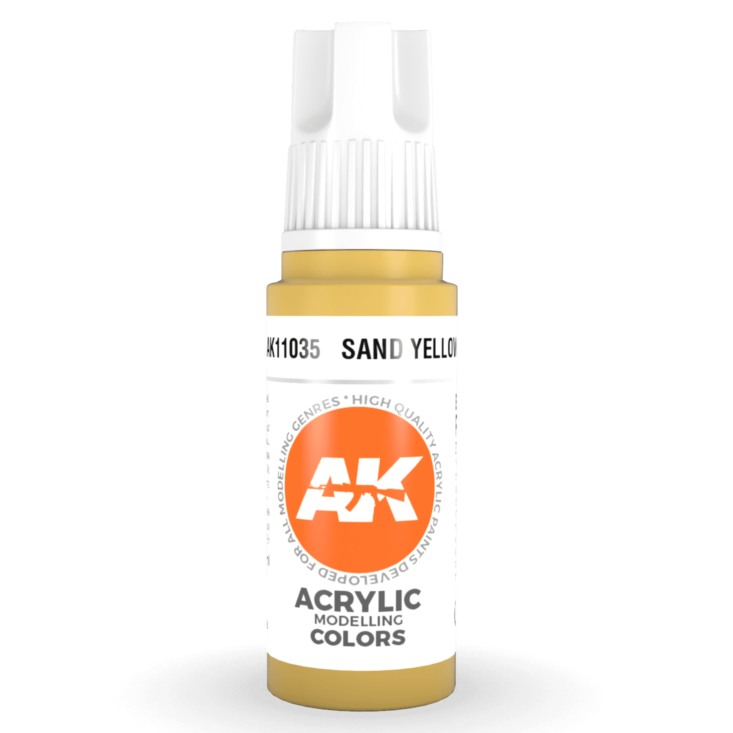 AK Interactive 3rd Gen Acrylic - Sand Yellow 17ml AK11035 - Loaded Dice
