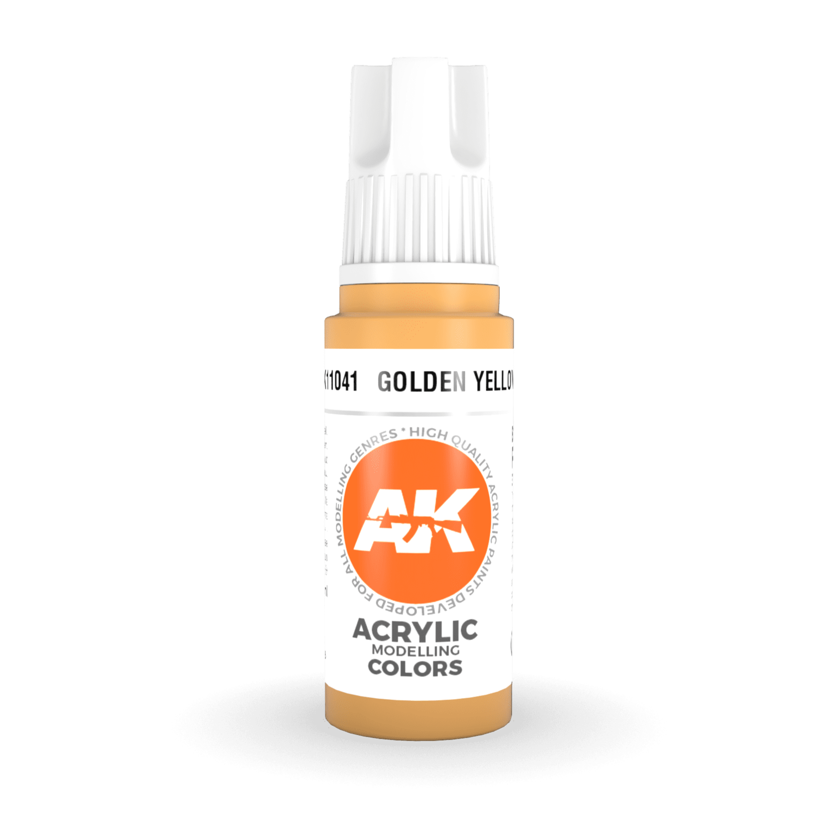 AK Interactive 3rd Gen Acrylic - Golden Yellow 17ml AK11041 - Loaded Dice