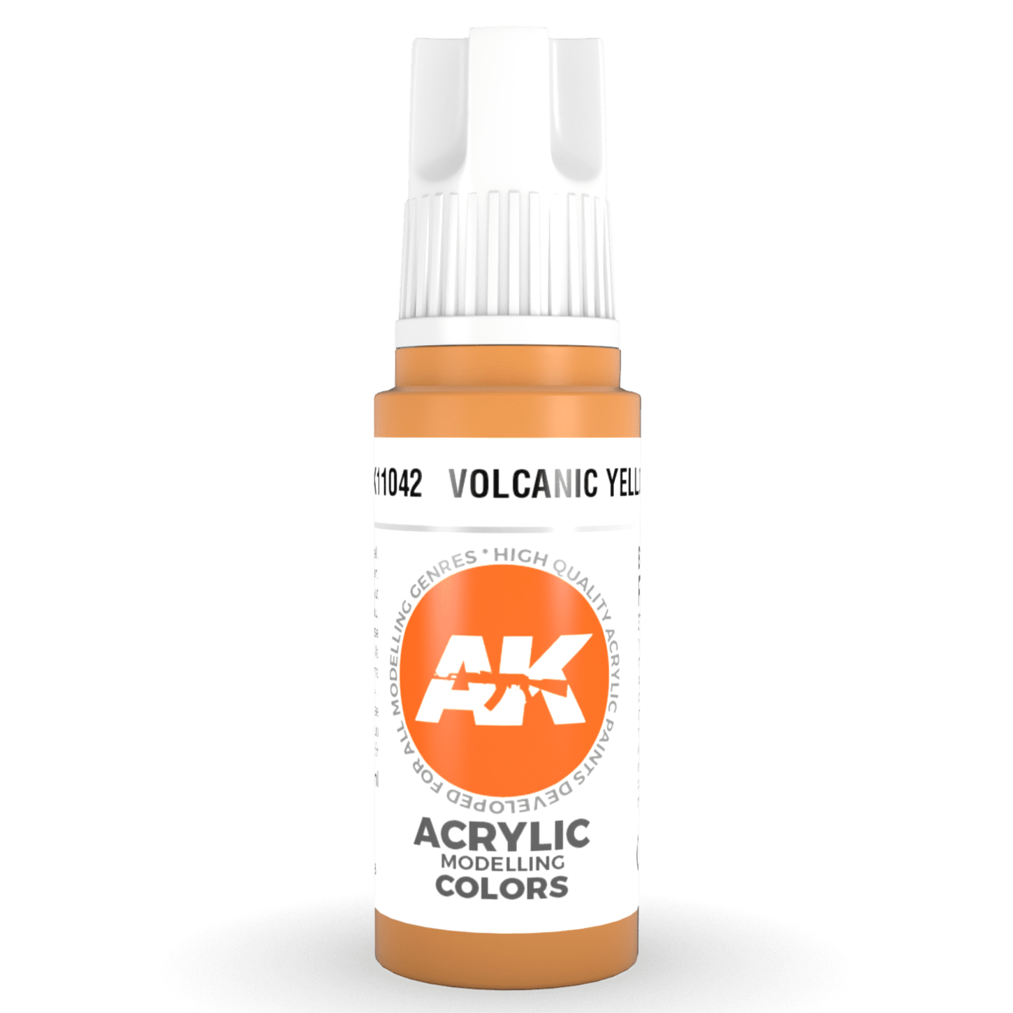 AK Interactive 3rd Gen Acrylic - Volcanic Yellow 17ml AK11042 - Loaded Dice