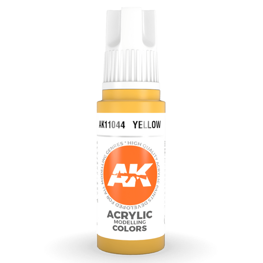 AK Interactive 3rd Gen Acrylic - Yellow 17ml AK11044 - Loaded Dice