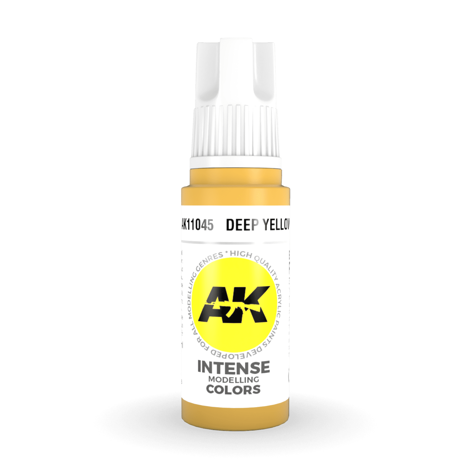 AK Interactive 3rd Gen Acrylic - Deep Yellow 17ml AK11045 - Loaded Dice