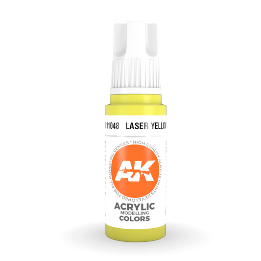 AK Interactive 3rd Gen Acrylic - Laser Yellow 17ml AK11048 - Loaded Dice