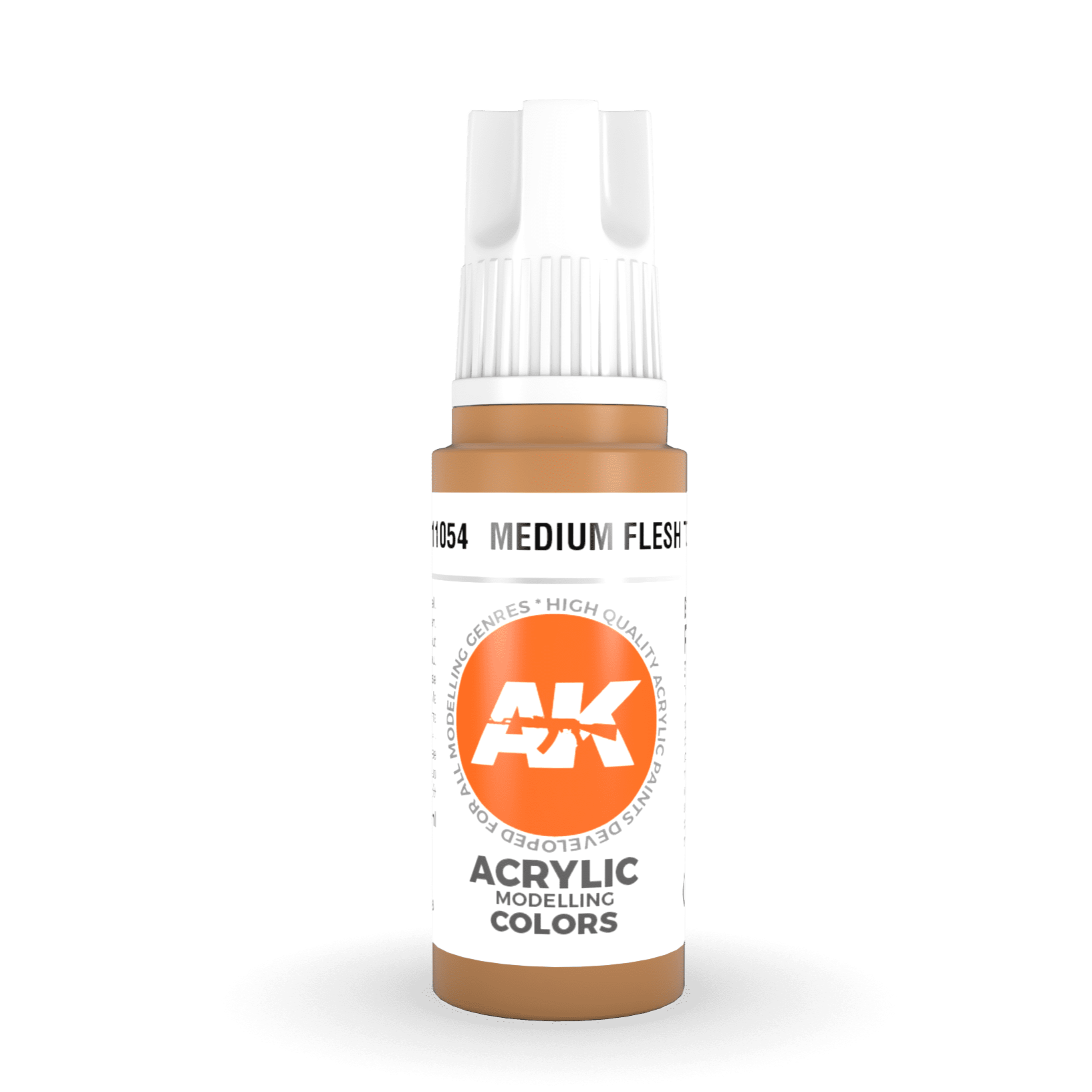 AK Interactive 3rd Gen Acrylic - Medium Flesh Tone 17ml AK11054 - Loaded Dice