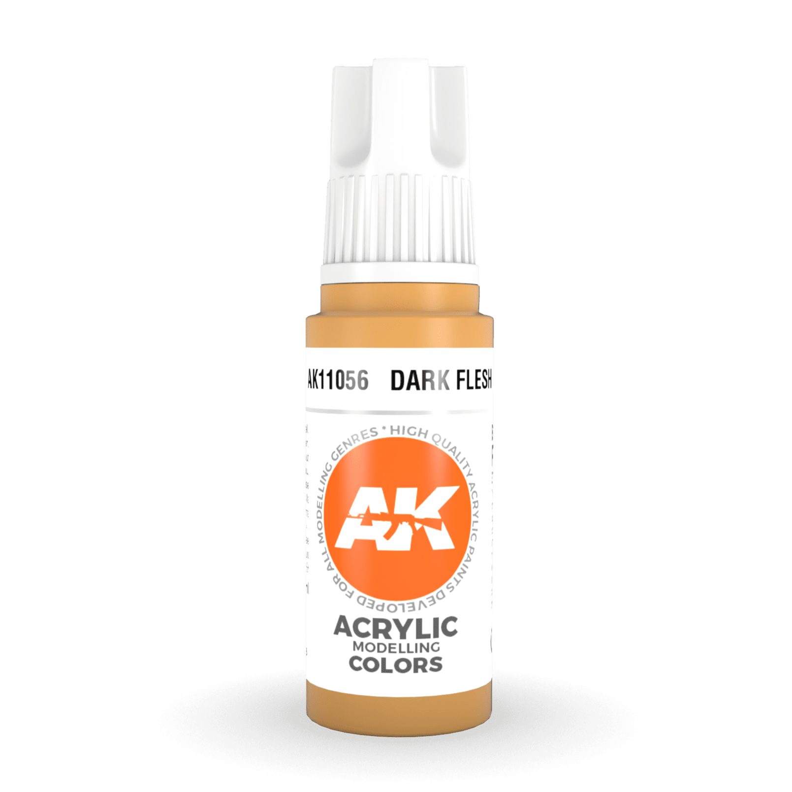 AK Interactive 3rd Gen Acrylic - Dark Flesh 17ml AK11056 - Loaded Dice