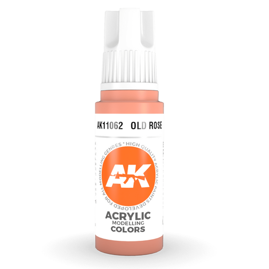 AK Interactive 3rd Gen Acrylic - Old Rose 17ml AK11062 - Loaded Dice