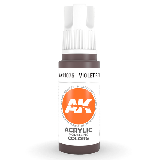 AK Interactive 3rd Gen Acrylic - Violet Red 17ml AK11075 - Loaded Dice