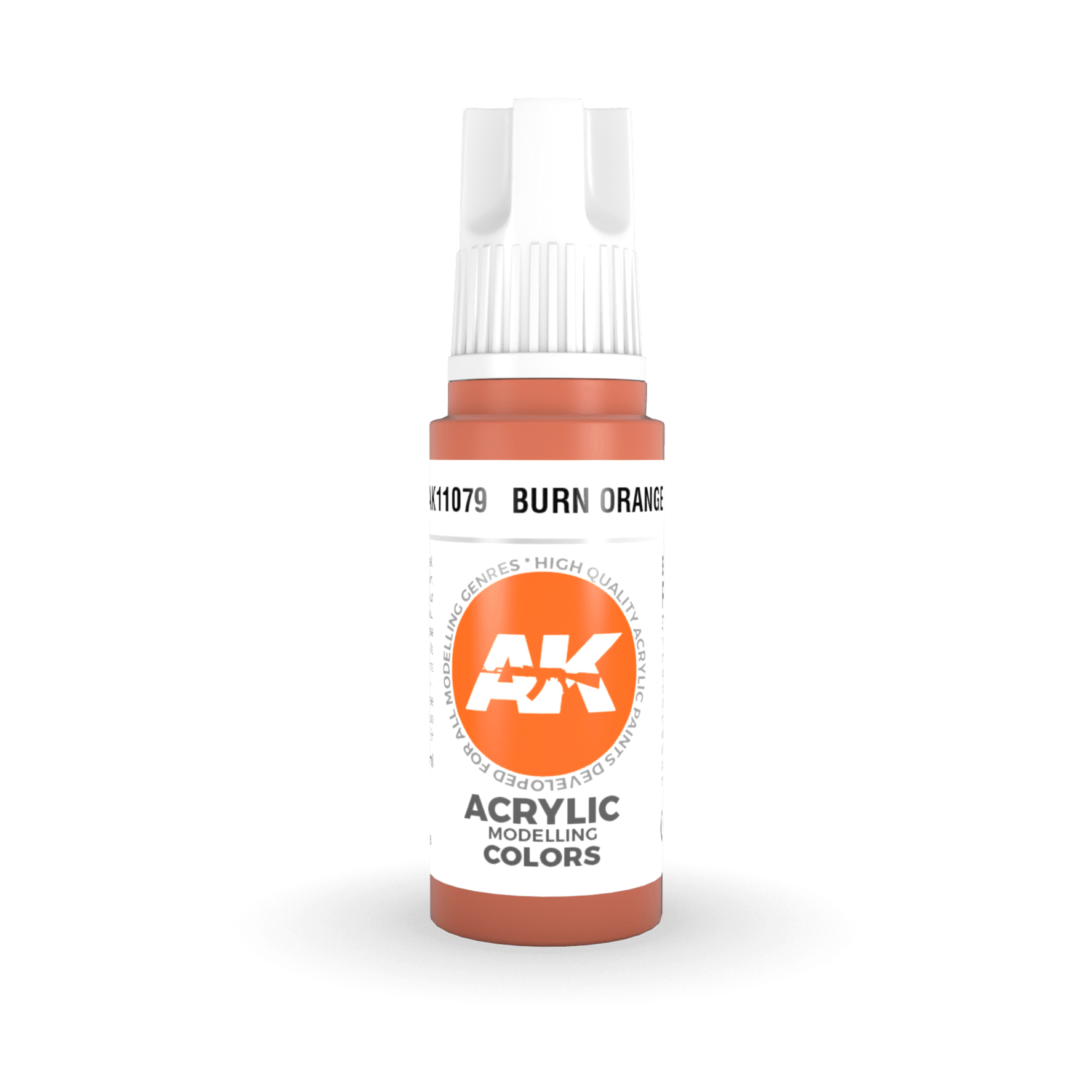 AK Interactive 3rd Gen Acrylic - Burn Orange 17ml AK11079 - Loaded Dice